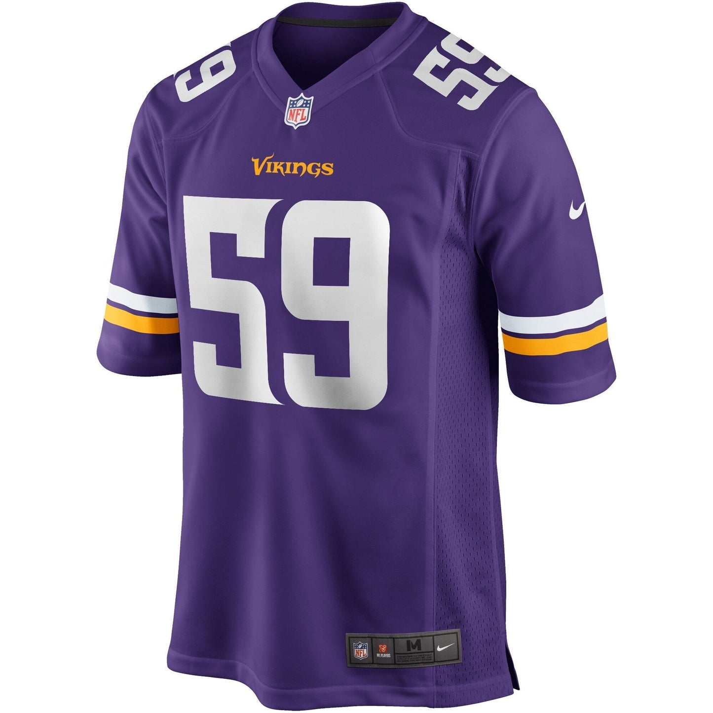 Matt Blair Minnesota Vikings Nike Game Retired Jersey - Purple football jersey product view 2