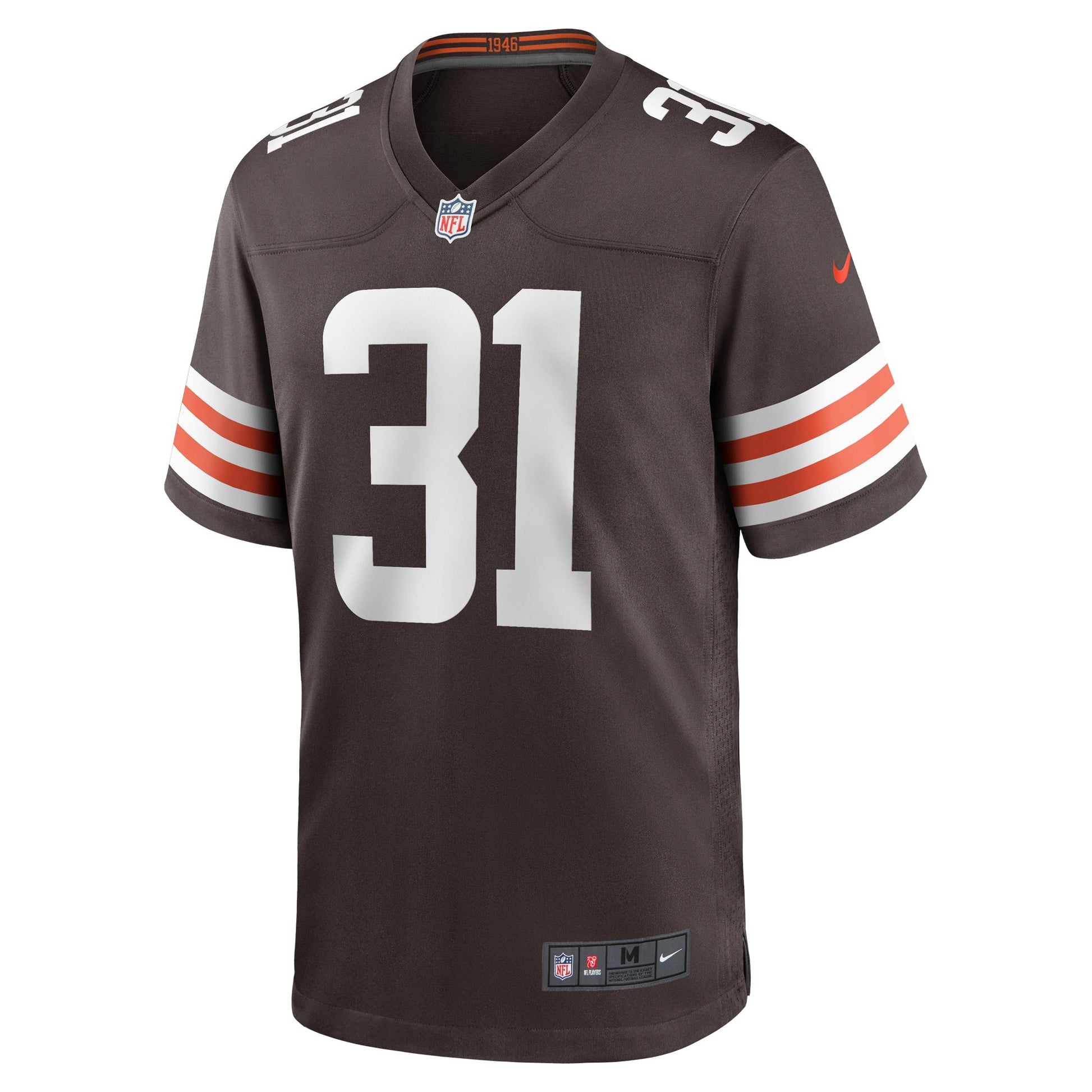 Vincent Gray Cleveland Browns Nike Team Game Jersey - Brown football jersey product view 2
