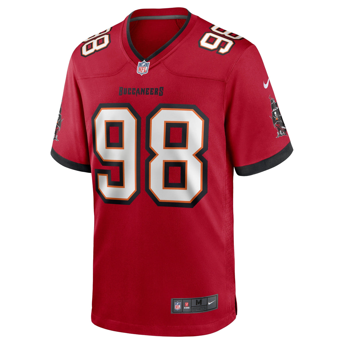 Anthony Nelson Tampa Bay Buccaneers Nike Game Jersey - Red football jersey product view 2