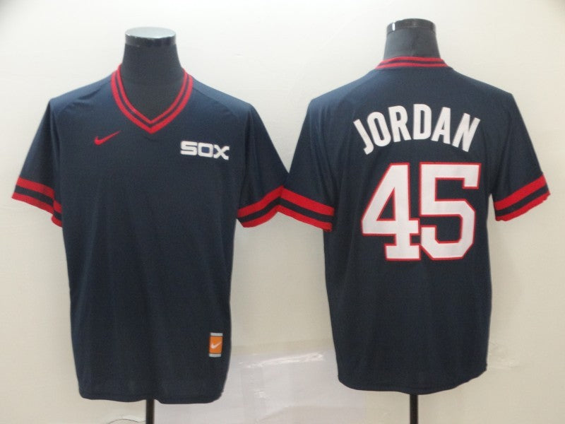 Men's Chicago White Sox Michael Jordan #45 Navy Replica Baseball Jersey1 baseball jersey product view 1