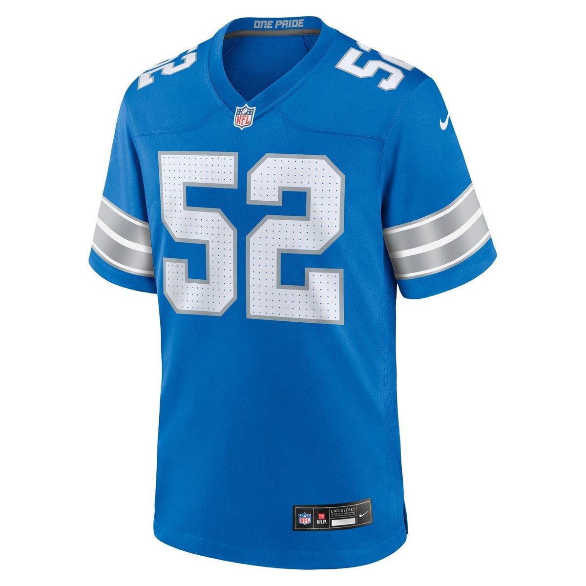 Netane Muti Detroit Lions Nike Game Jersey - Blue football jersey product view 2