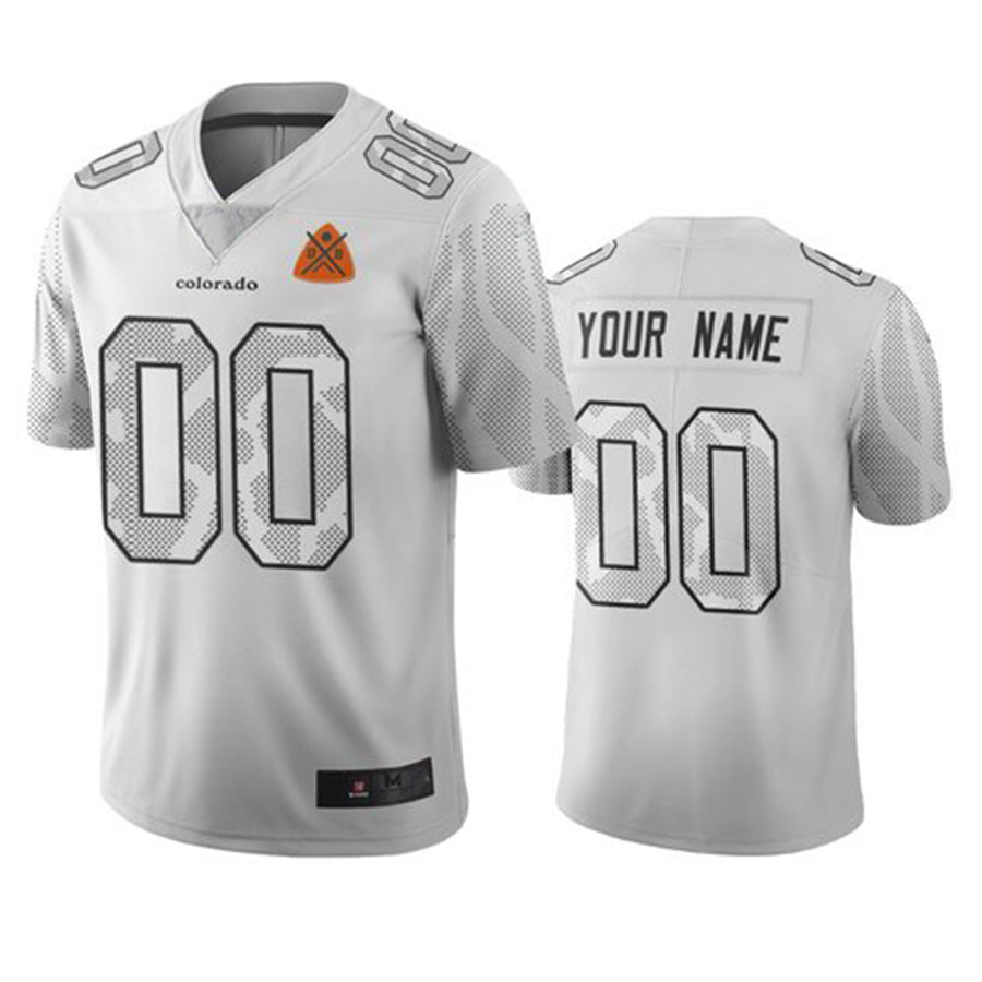 Custom1 Denver Broncos White Vapor Limited City Edition Jersey1 Stitched Jersey1 American Football Jerseys football jersey product view 1