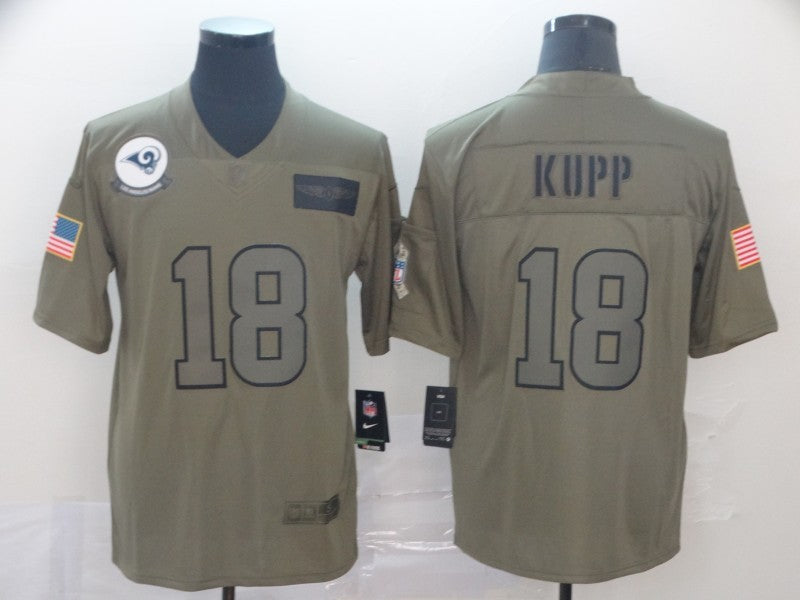 Men's Los Angeles Rams Cooper Kupp #18 Brown Game Jersey1 football jersey product view 1