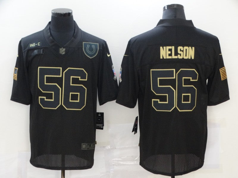 Men's Indianapolis Colts Quenton Nelson #56 Black Game Jersey1 football jersey product view 1