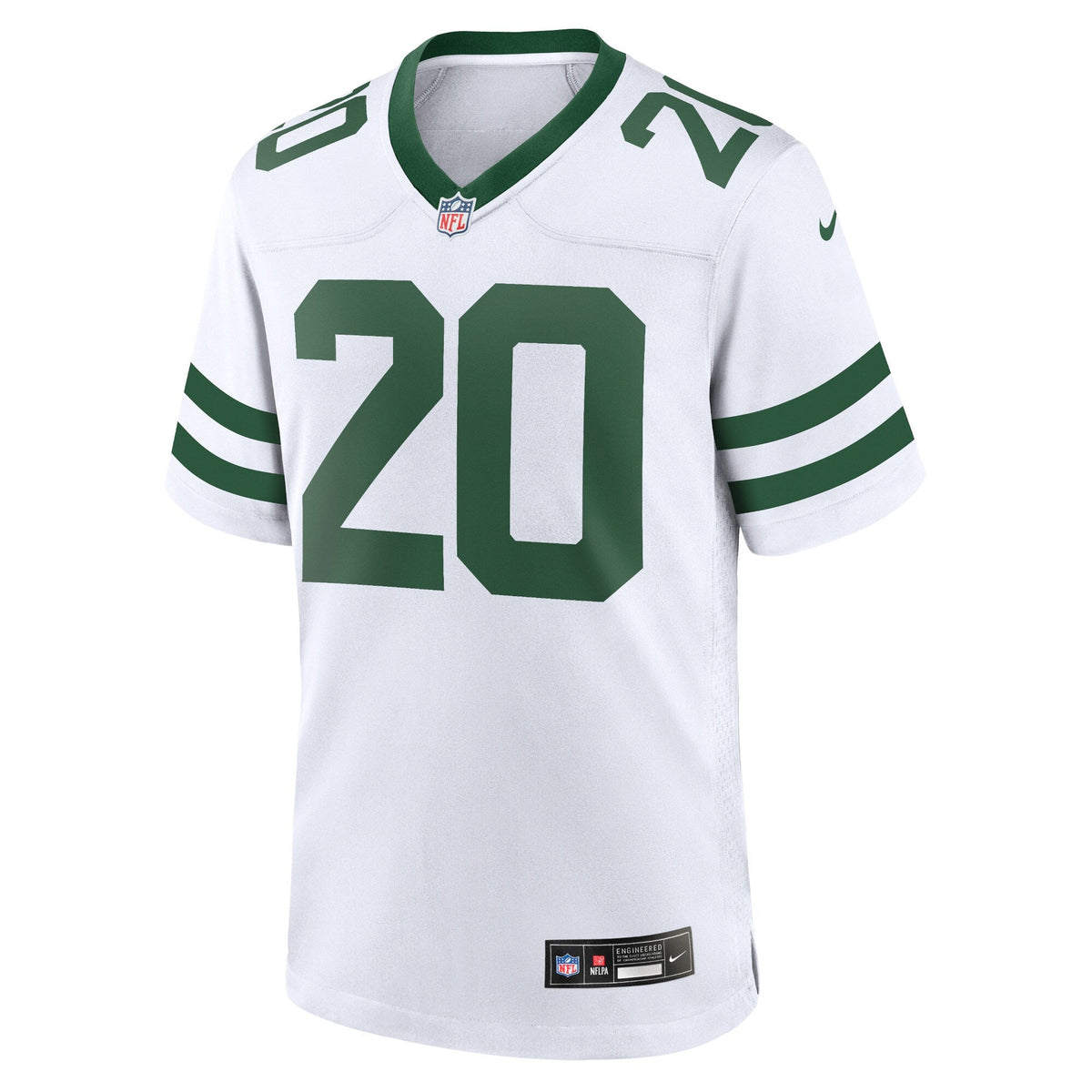 Breece Hall New York Jets Nike Game Jersey - Legacy White football jersey product view 2