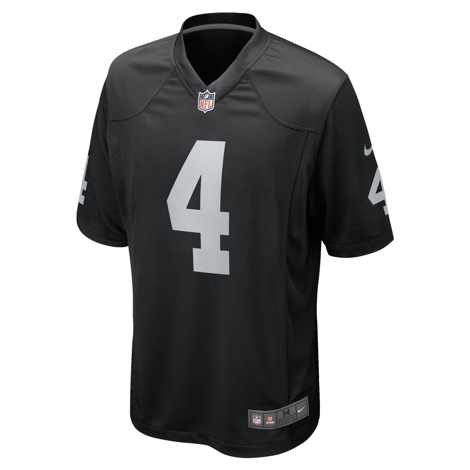 Aidan O'Connell Las Vegas Raiders Nike Game Jersey - Black football jersey product view 2