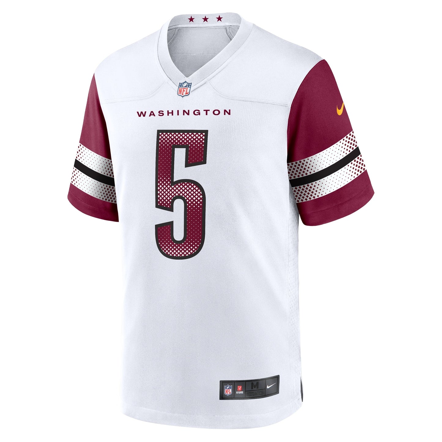 Jayden Daniels Washington Commanders Nike Game Jersey - White football jersey product view 2