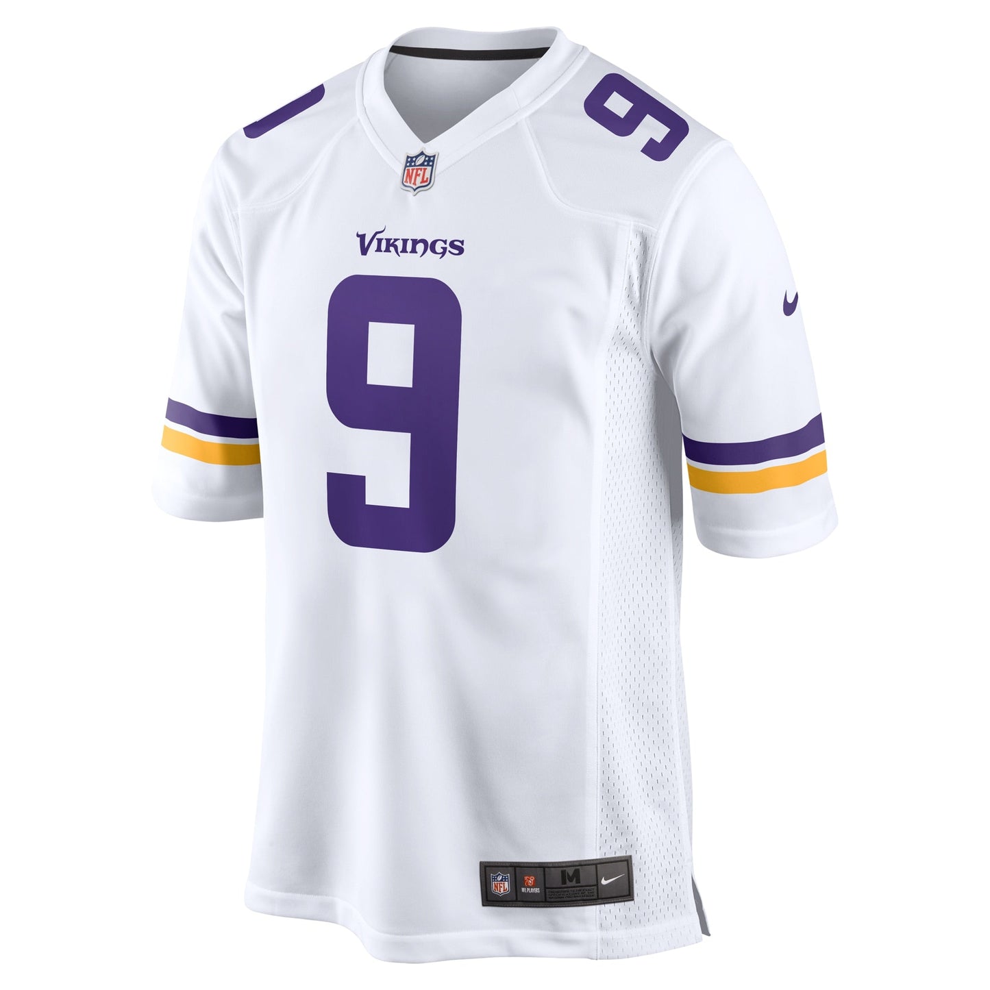 J.J. McCarthy Minnesota Vikings Nike Game Jersey - White football jersey product view 2