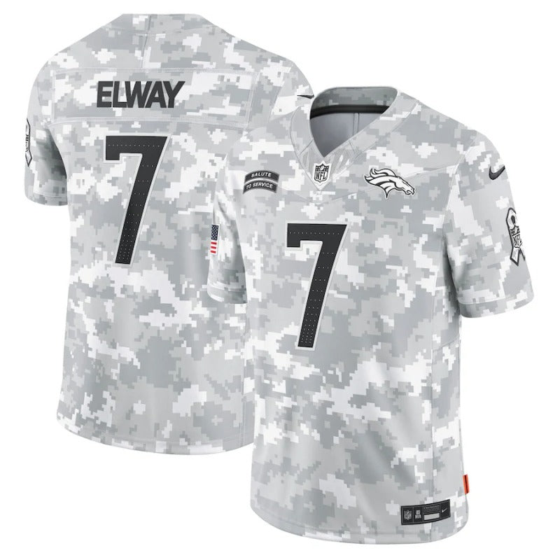 John Elway Denver Broncos Salute To Service 2024 Jersey football jersey product view 1
