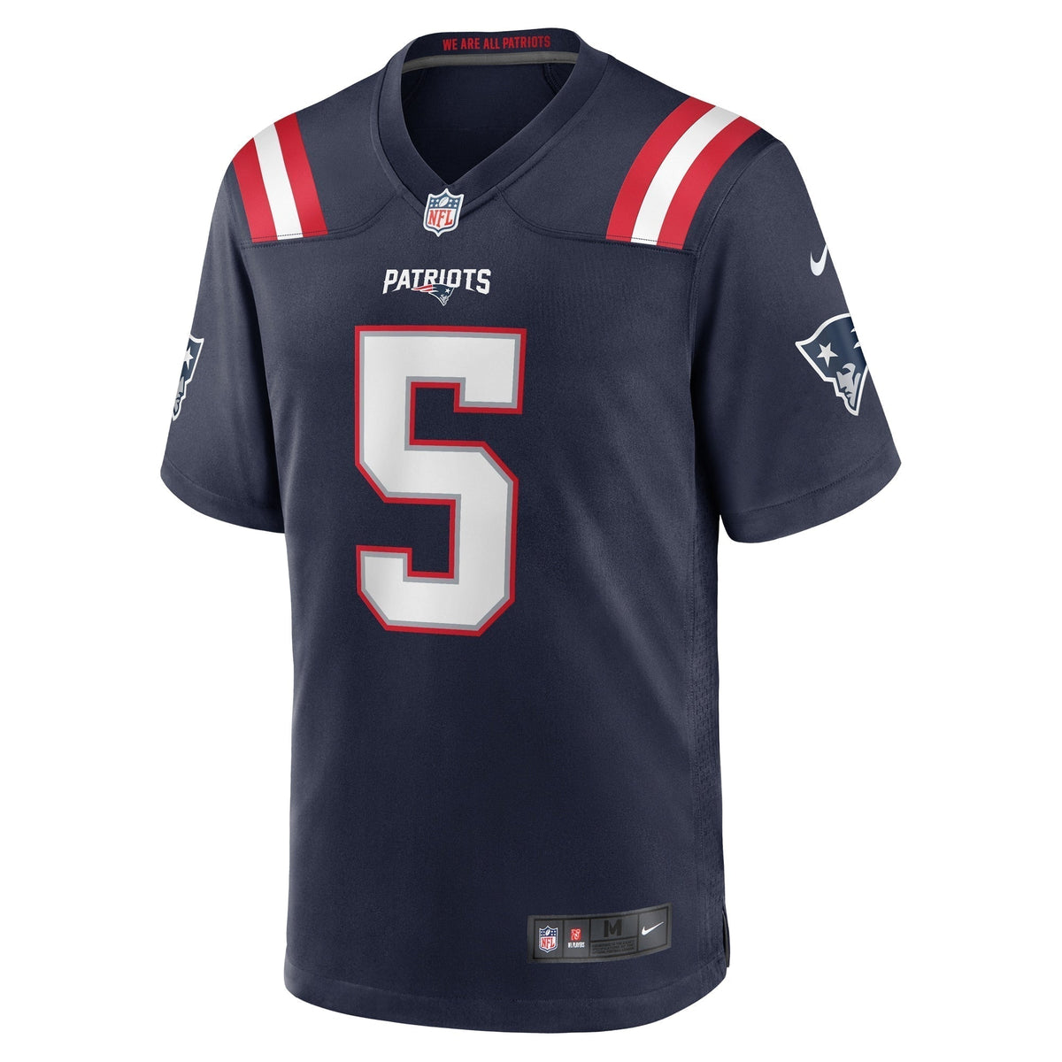 Jabrill Peppers New England Patriots Nike Game Jersey - Navy football jersey product view 2