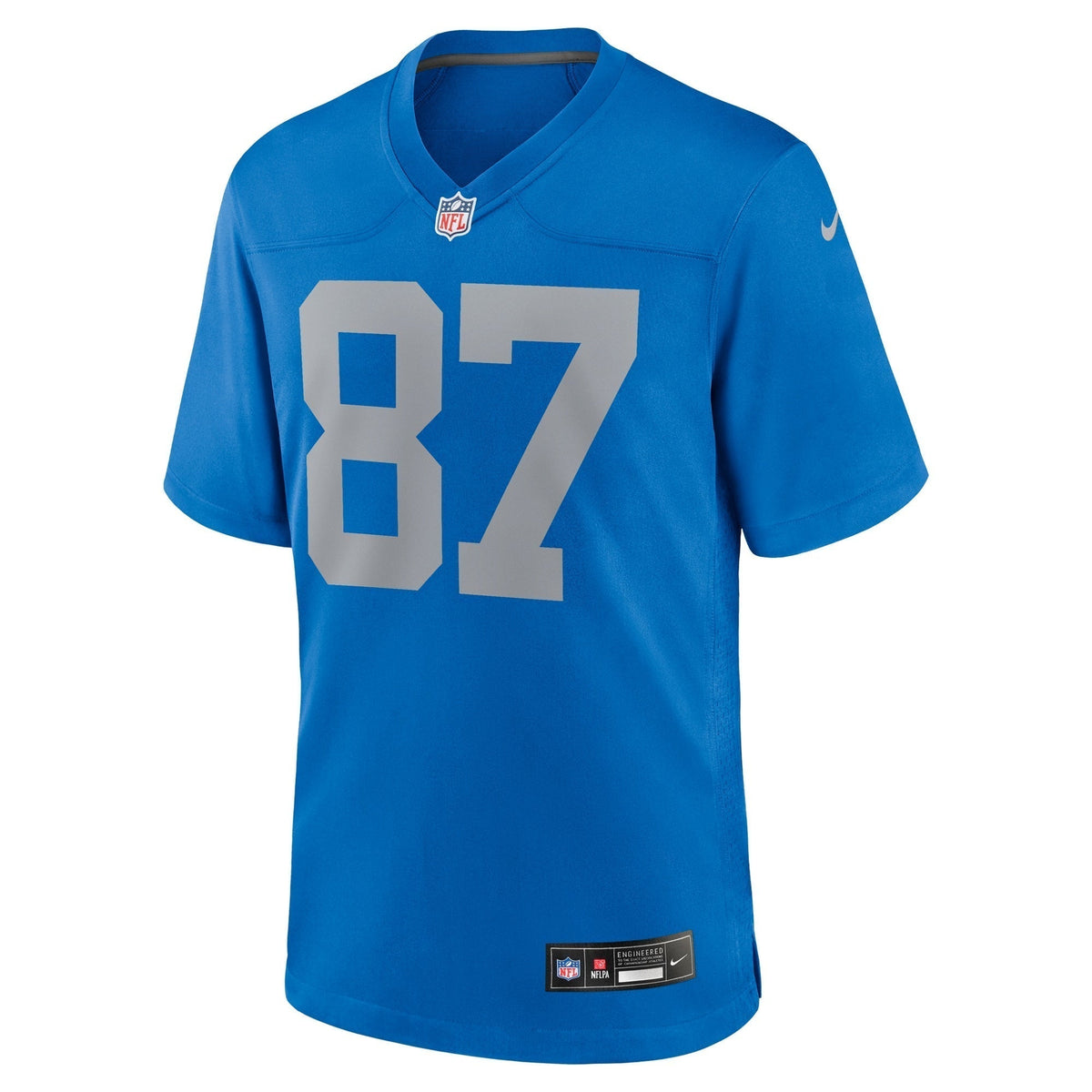 Sam LaPorta Detroit Lions Nike Alternate Game Jersey - Blue football jersey product view 2