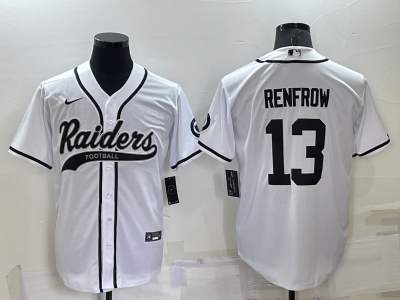 Men's Las Vegas Raiders Hunter Renfrow #13 White Game Jersey1 Joint Edition football jersey product view 1