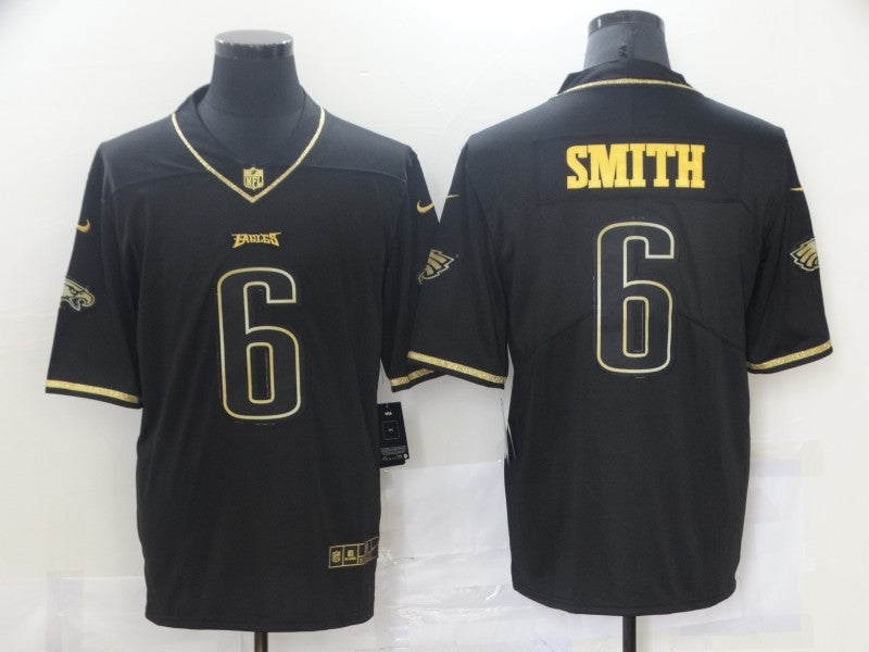 Men's Philadelphia Eagles DeVonta Smith #6 Black Game Player Jersey1 football jersey product view 1