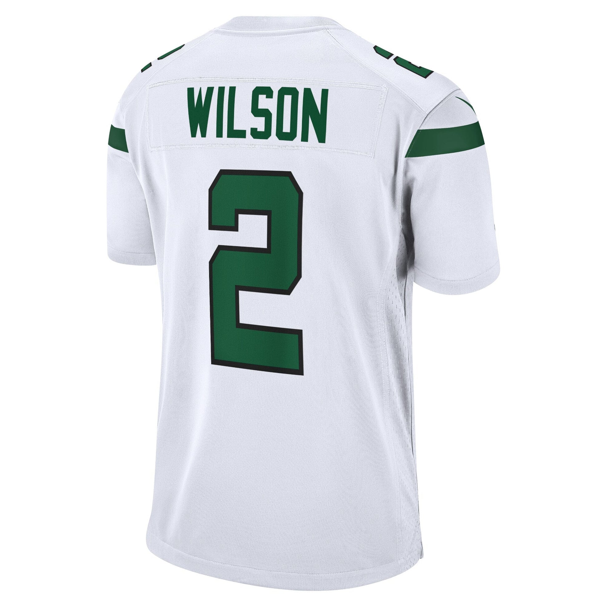 Zach Wilson New York Jets Nike White Game Jersey - White football jersey product view 3