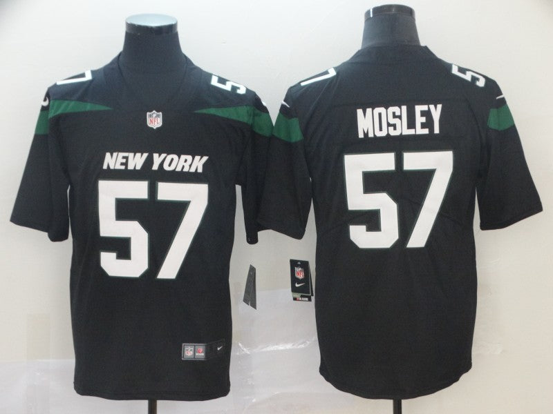 Men's New York Jets C. J. Mosley #57 Black Game Jersey1 football jersey product view 1