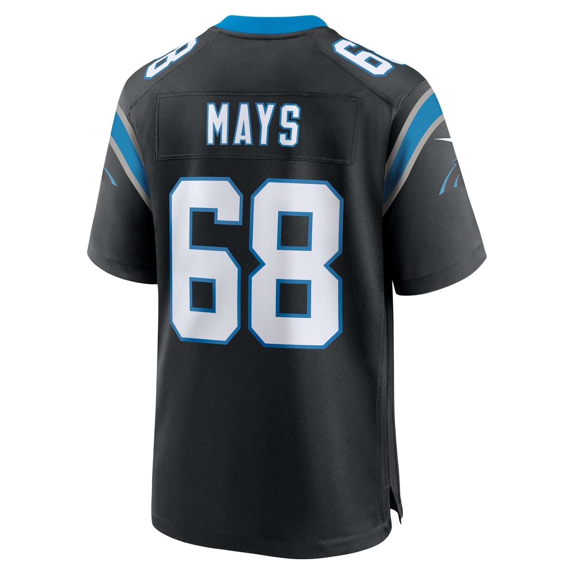 Cade Mays Carolina Panthers Nike Team Game Jersey - Black football jersey product view 3