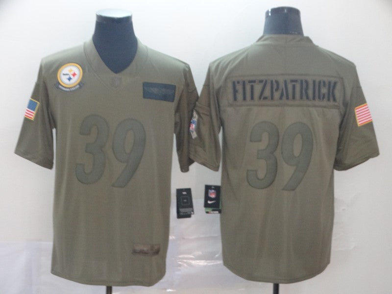 Men's Pittsburgh Steelers Minkah Fitzpatrick #39 Brown Game Jersey1 football jersey product view 1