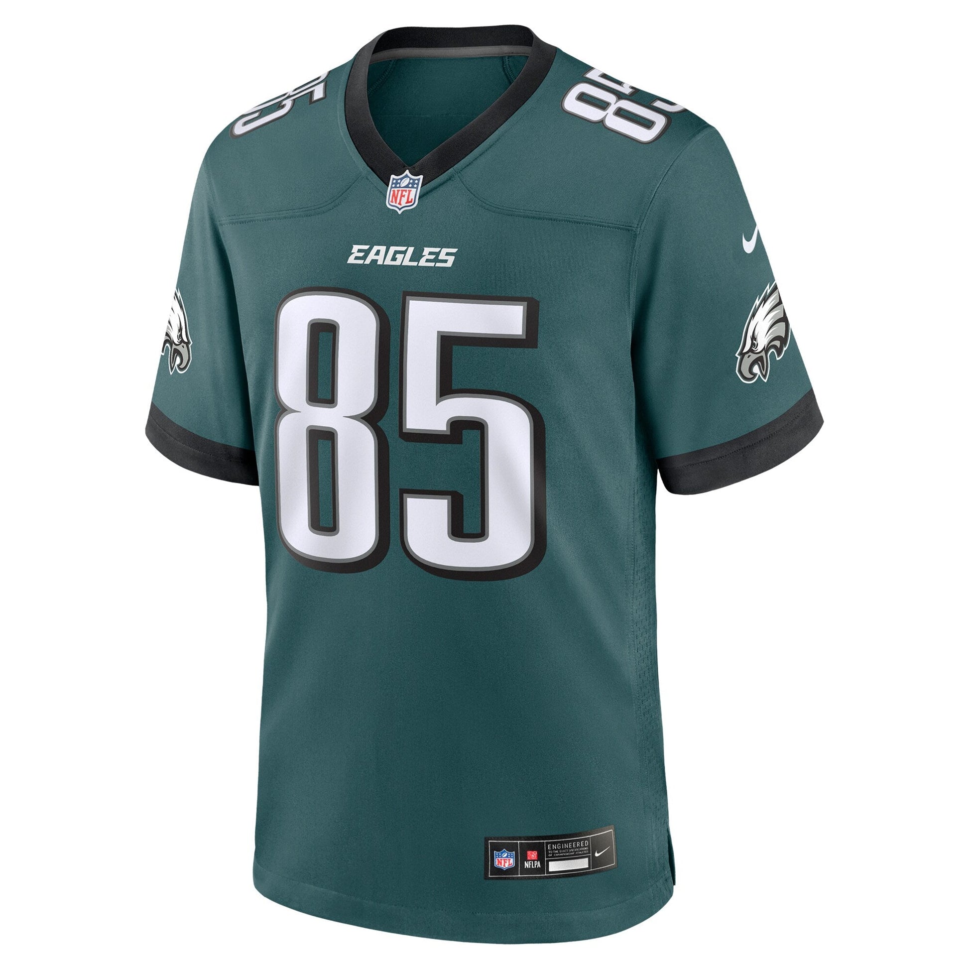 Albert Okwuegbunam Jr. Philadelphia Eagles Nike Team Game Jersey - Midnight Green football jersey product view 2