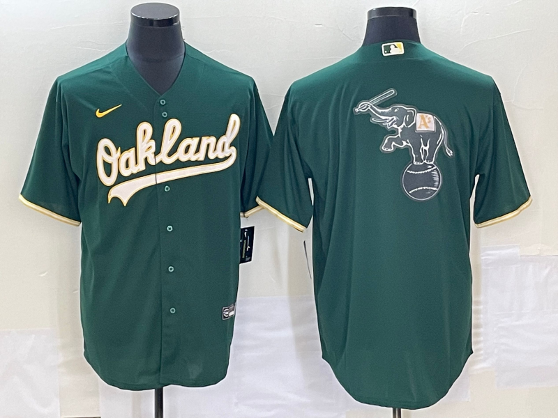 Men's Oakland Athletics Kelly Green Alternate Replica Game Jersey1 baseball jersey product view 1