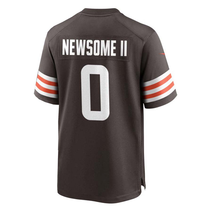 C.Browns #0 Greg Newsome II Player Brown Game Jersey Stitched American Football Jerseys football jersey product view 1