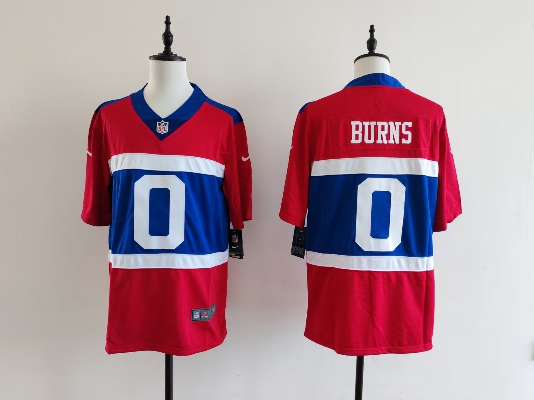 Men's New York Giants Brian Burns Jersey-Red football jersey product view 1