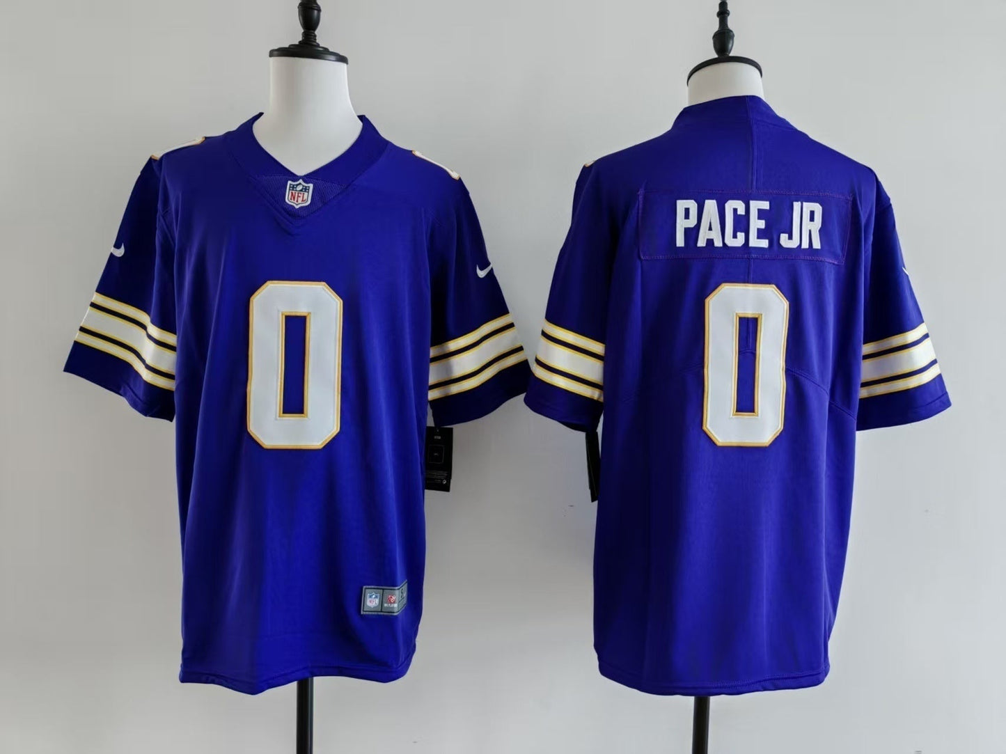 Men's Minnesota Vikings Ivan Pace Jr Nike Jersey - Retro Purple football jersey product view 1