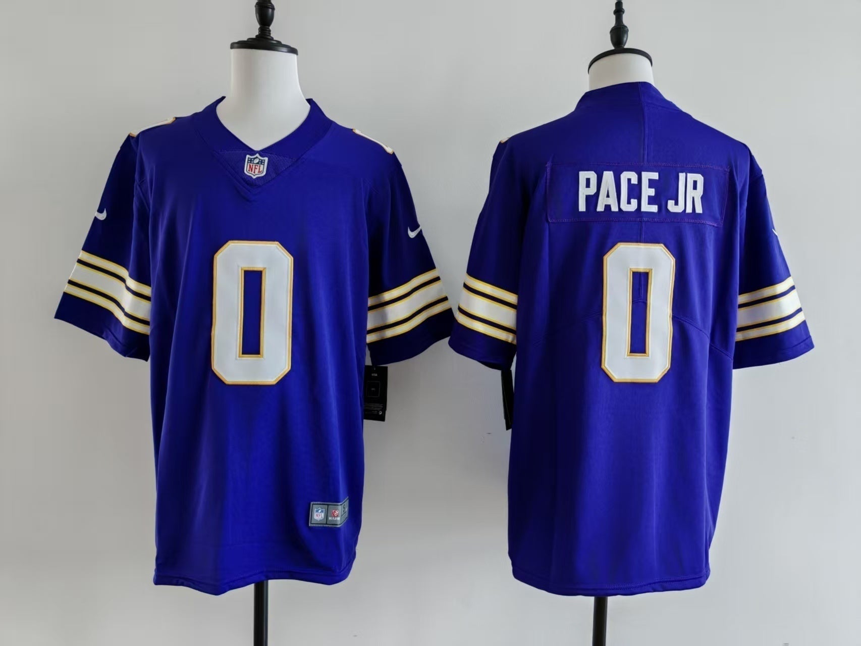 Men's Minnesota Vikings Ivan Pace Jr Nike Jersey - Retro Purple football jersey product view 1