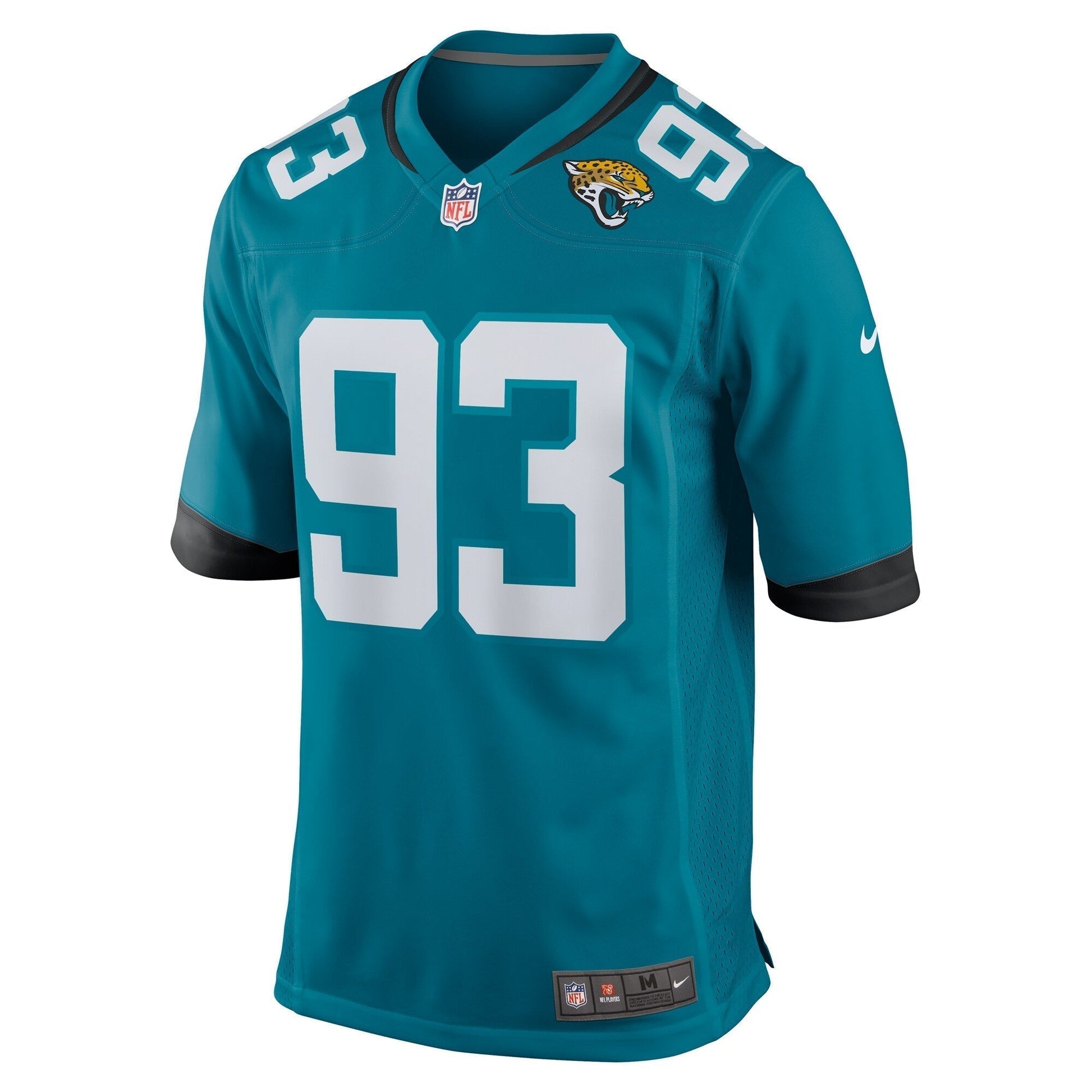 Tyler Lacy Jacksonville Jaguars Nike Team Game Jersey - Teal football jersey product view 2
