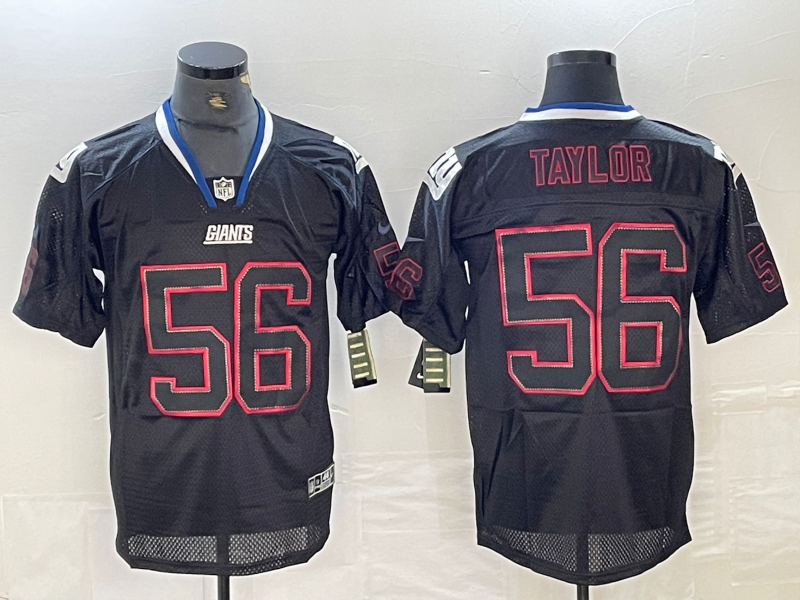 Men's New York Giants Lawrence Taylor #56 Black Player Jersey1 football jersey product view 1