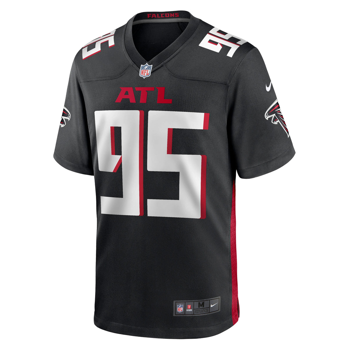 Ta'Quon Graham Atlanta Falcons Nike Game Jersey - Black football jersey product view 2