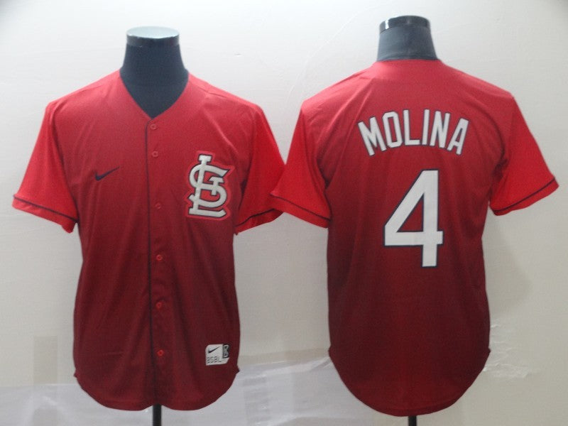 Men's St. Louis Cardinals Yadier Molina #4 Red Fashion Stitched Jersey1 baseball jersey product view 1