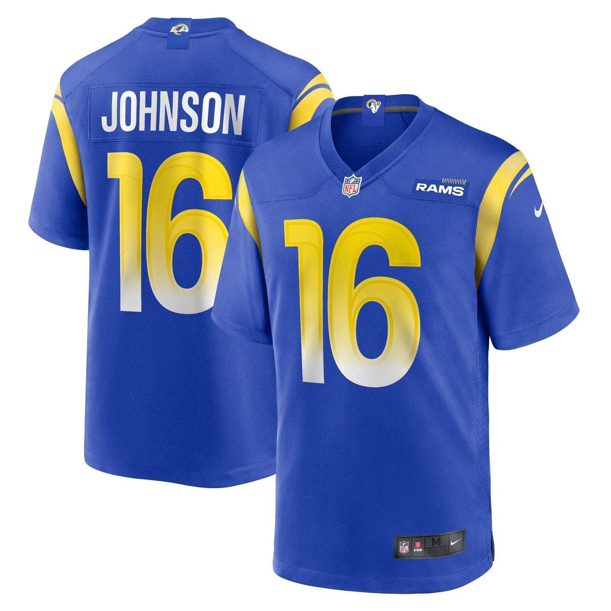 Tyler Johnson Los Angeles Rams Nike Team Game Jersey - Royal football jersey product view 1