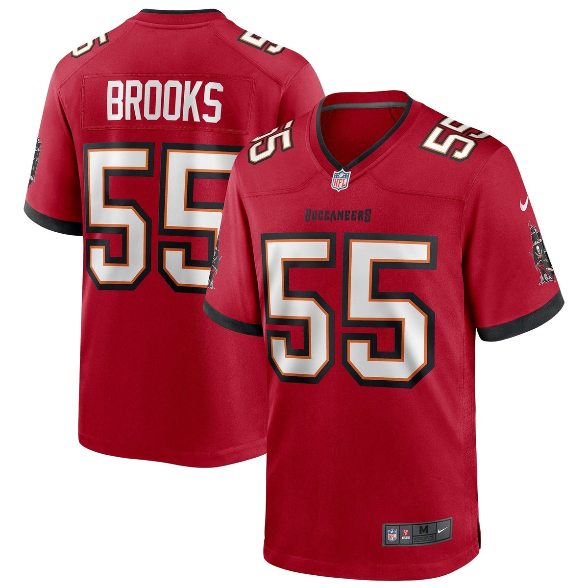 Derrick Brooks Tampa Bay Buccaneers Nike Game Retired Jersey - Red football jersey product view 1
