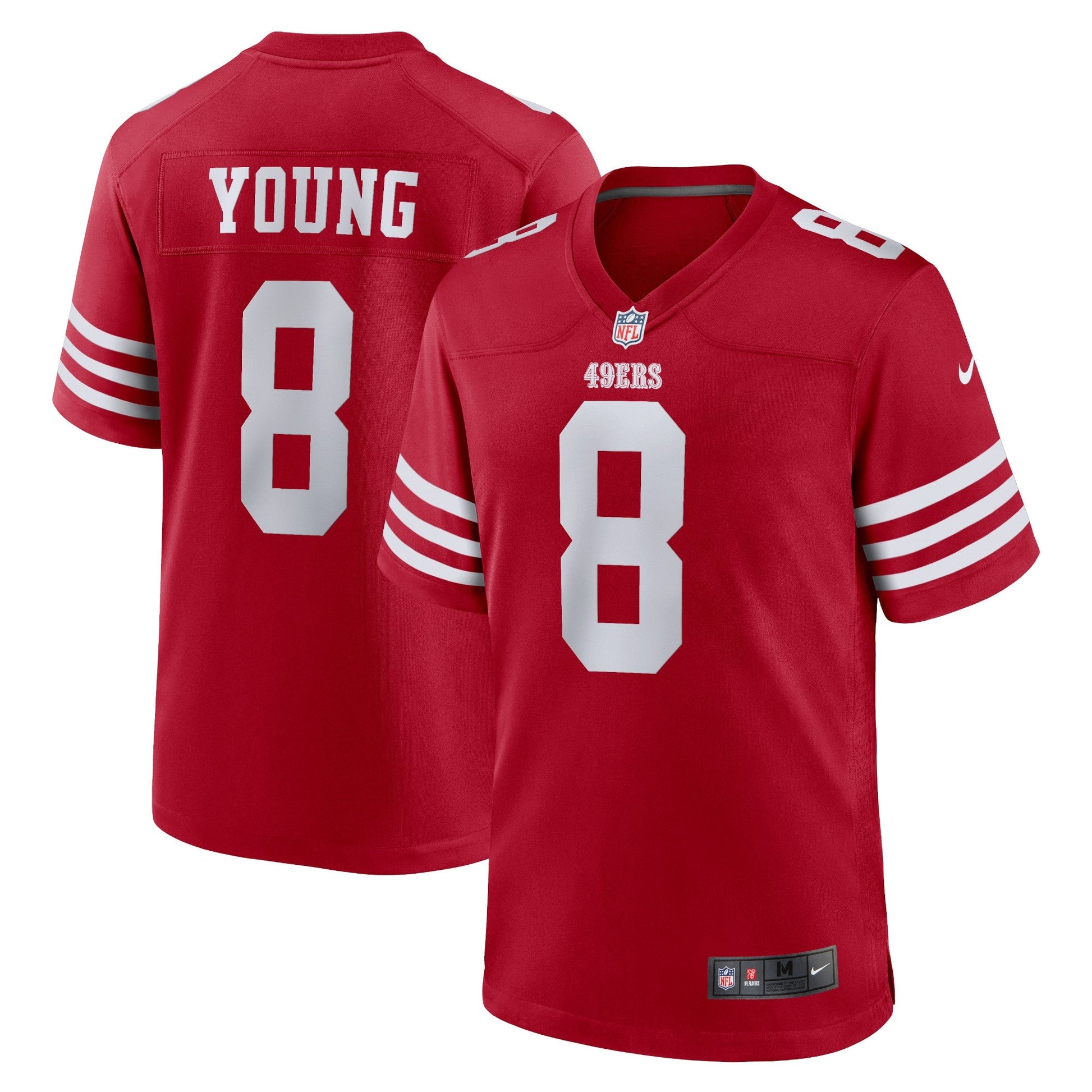 Steve Young San Francisco 49ers Nike Retired Game Jersey - Scarlet football jersey product view 1