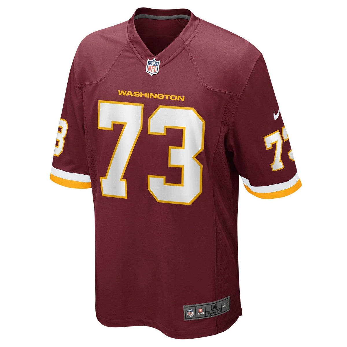 Chase Roullier Washington Football Team Nike Game Jersey - Burgundy football jersey product view 2