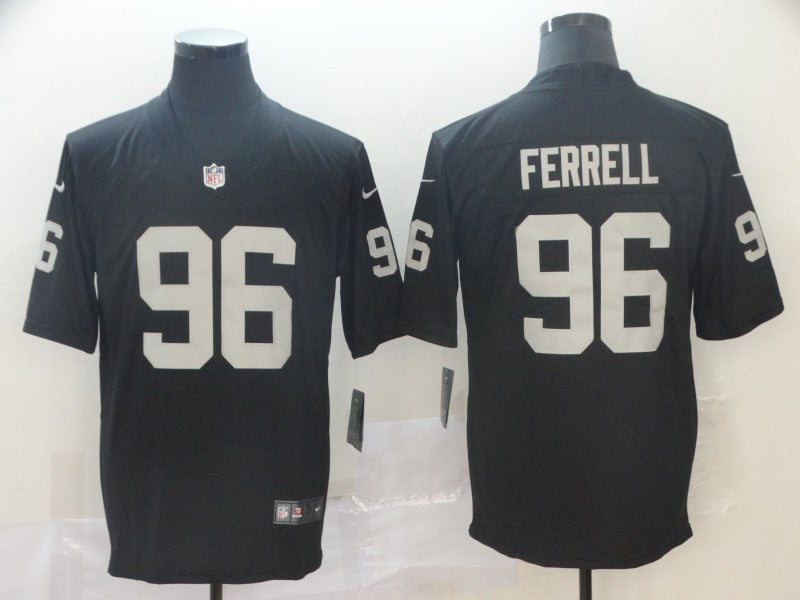 Men's Las Vegas Raiders Clelin Ferrell #96 Black Game Player Jersey1 football jersey product view 1