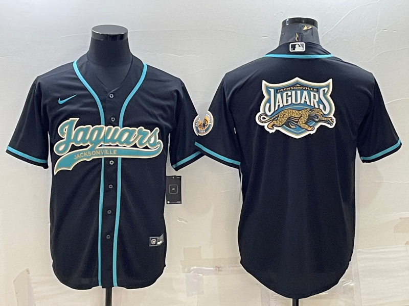Men's Jacksonville Jaguars Black Fashion Jersey1 football jersey product view 1
