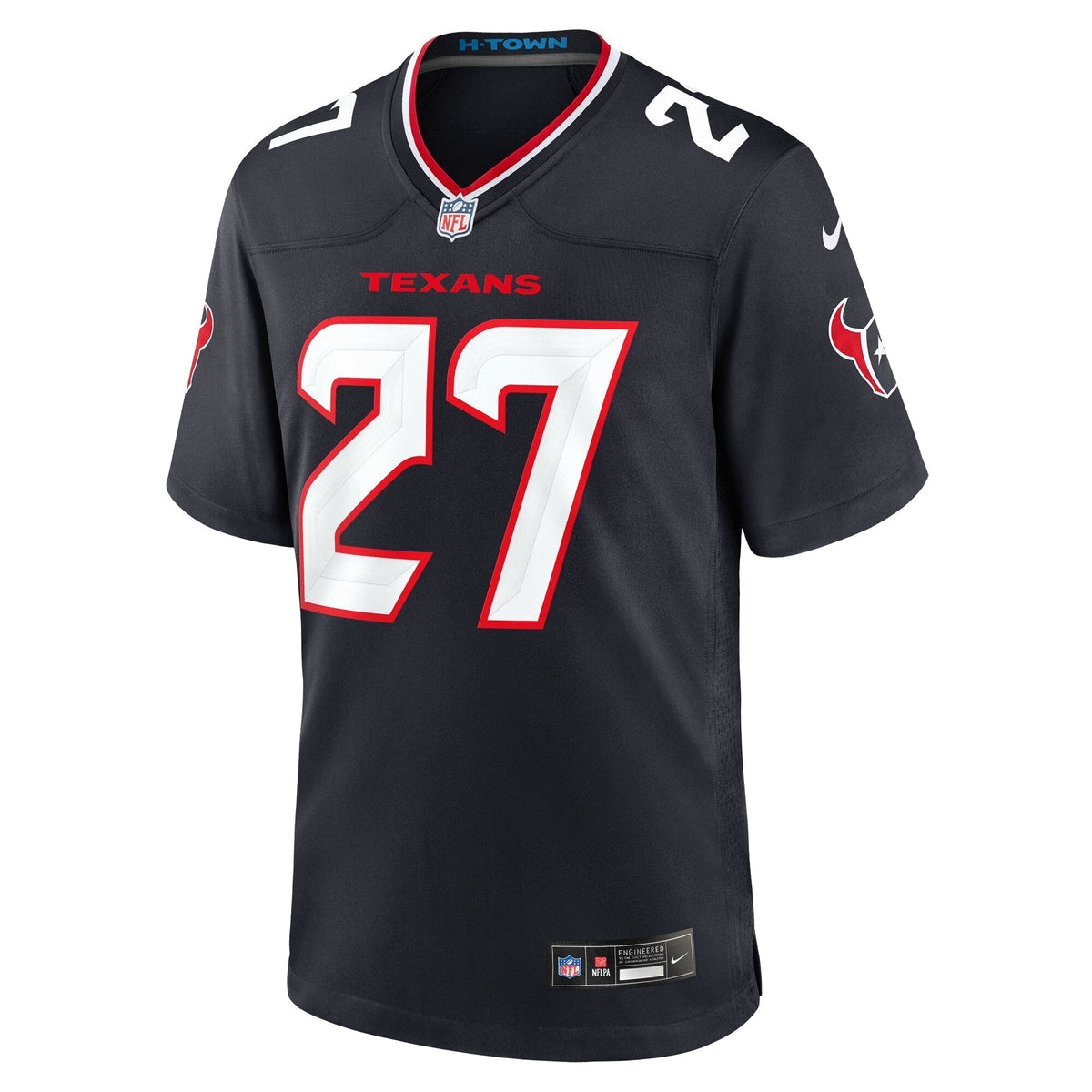 Troy Pride Houston Texans Nike Team Game Jersey - Navy football jersey product view 2