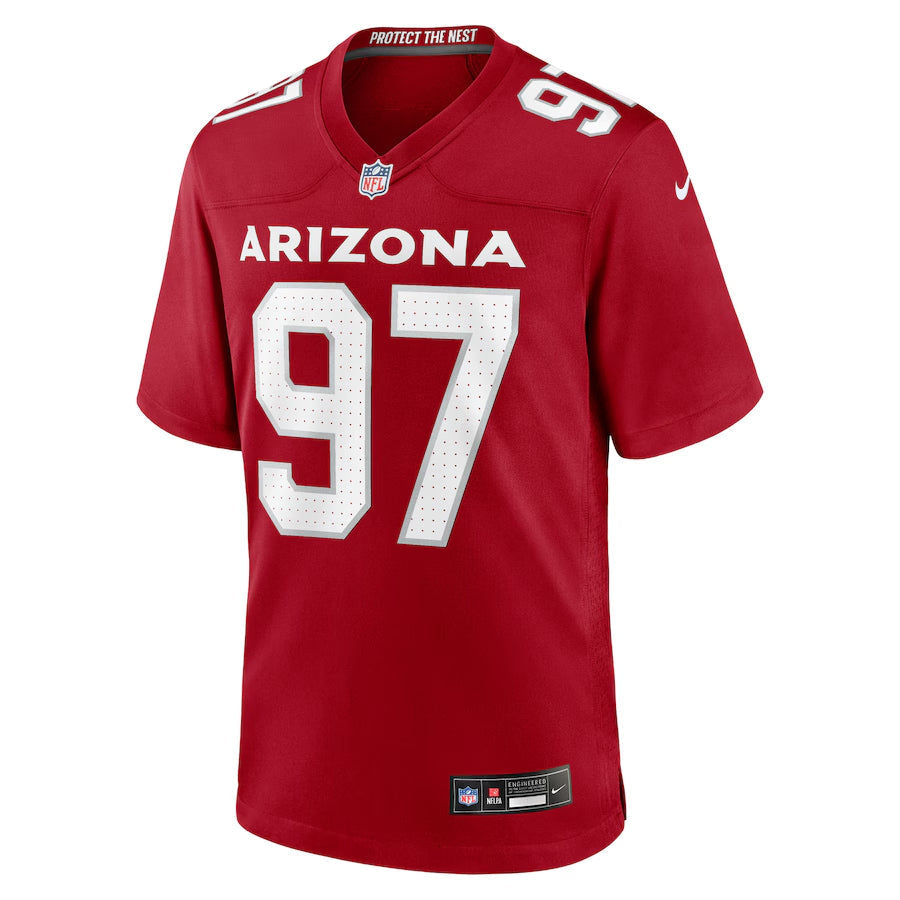 Arizona Cardinals Walter Nolen Nike Cardinal 2025 NFL Draft First Round Pick Game Jersey football jersey product view 2