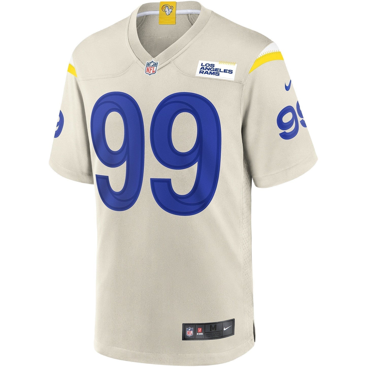 Aaron Donald Los Angeles Rams Nike Game Jersey - Bone football jersey product view 2