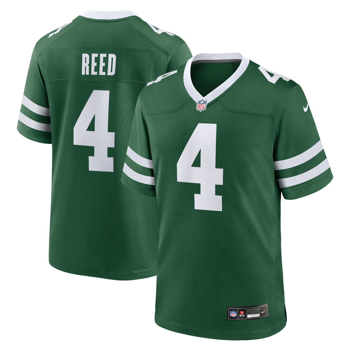 D.J. Reed New York Jets Nike Game Jersey - Legacy Green football jersey product view 1