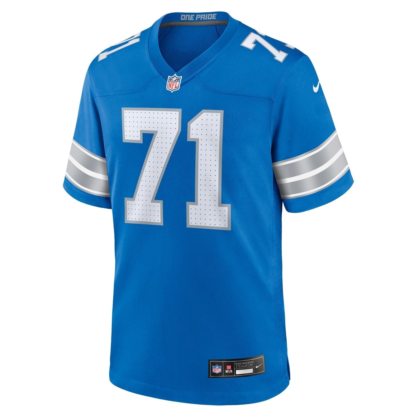 Kevin Zeitler Detroit Lions Nike Game Jersey - Blue football jersey product view 2