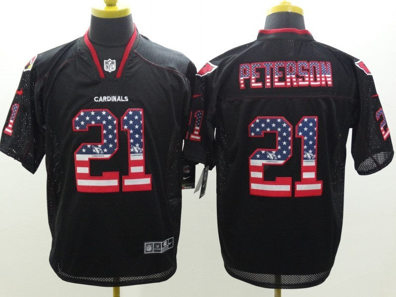 Men's Arizona Cardinals Patrick Peterson #21 Black Game Jersey1 football jersey product view 1