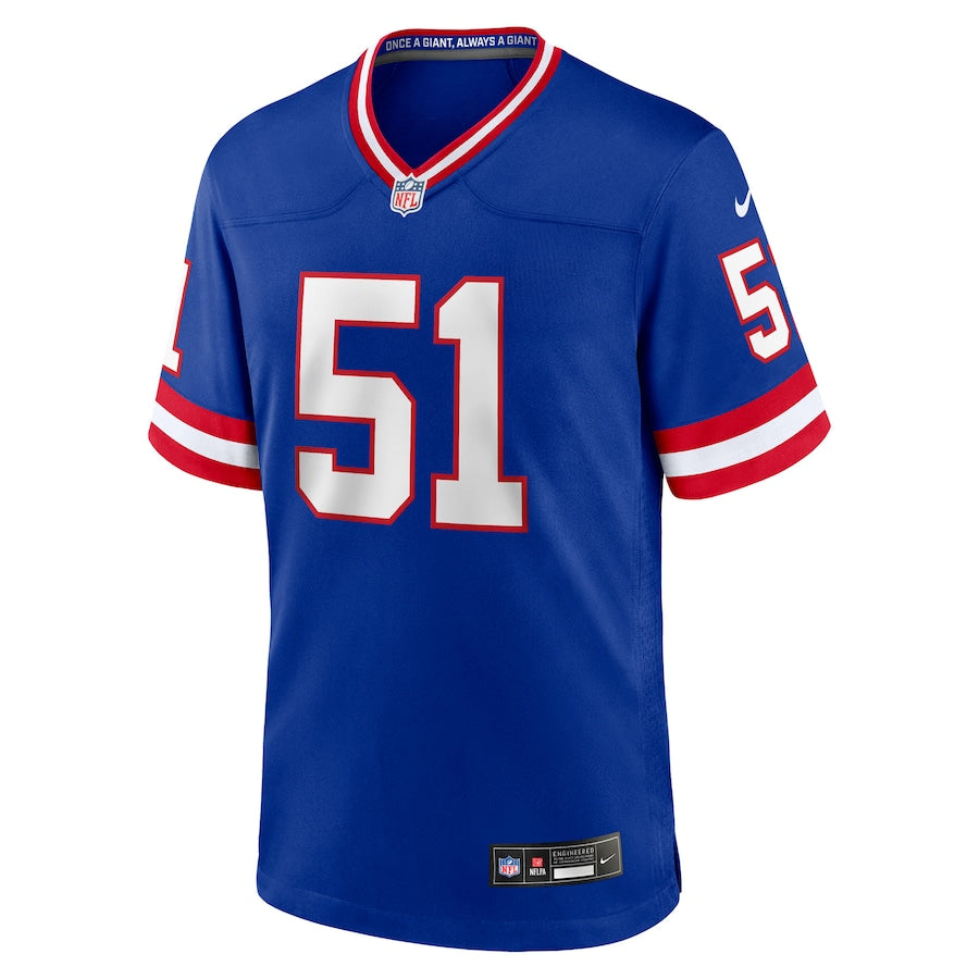 Men's New York Giants Abdul Carter Nike Royal First Round Pick 2nd Alternate Game Jersey football jersey product view 2