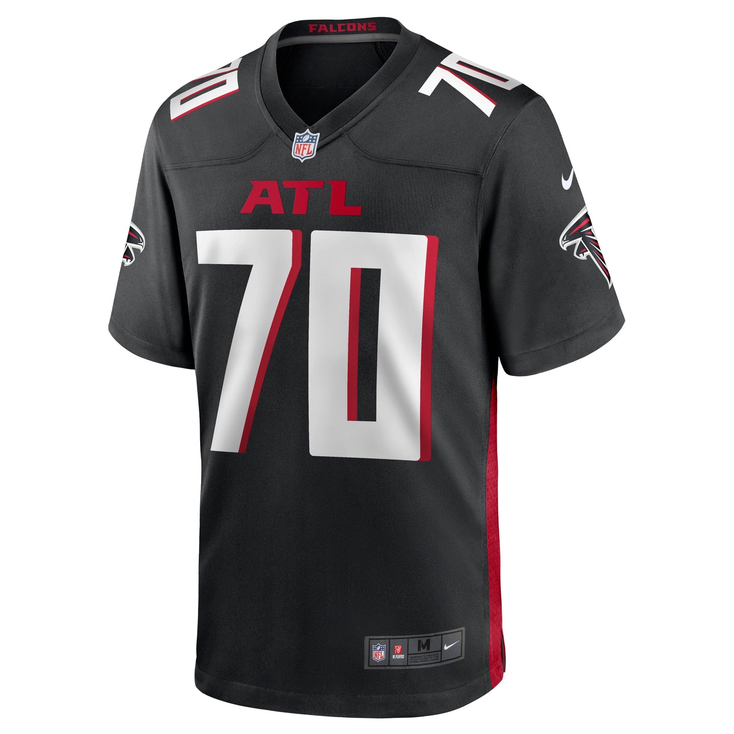 Jake Matthews Atlanta Falcons Nike Game Jersey - Black football jersey product view 2