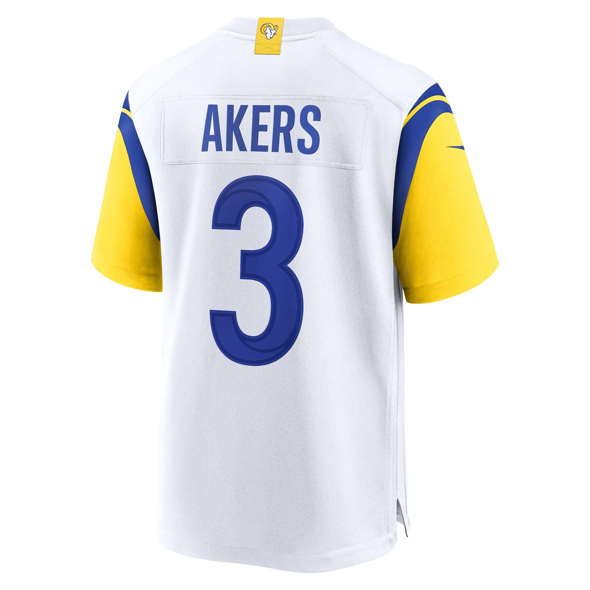 Cam Akers Los Angeles Rams Nike Game Jersey - White football jersey product view 3