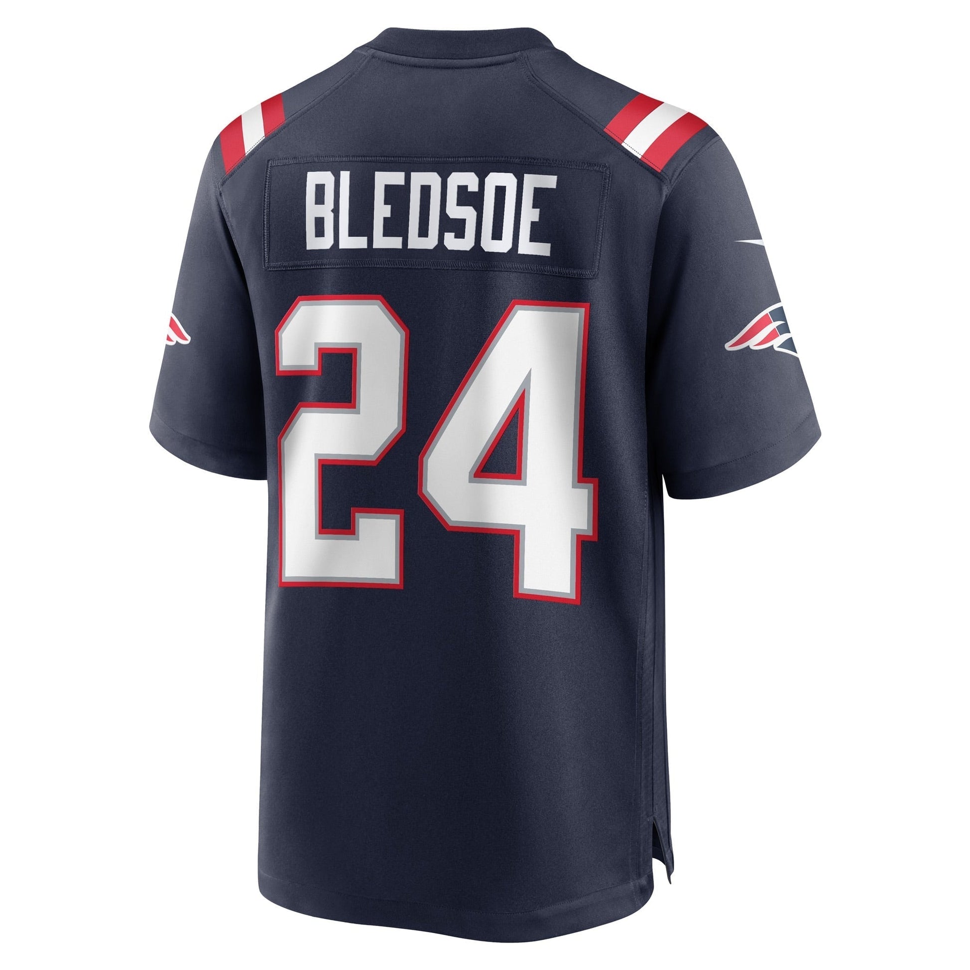 Joshuah Bledsoe New England Patriots Nike Game Jersey - Navy football jersey product view 3