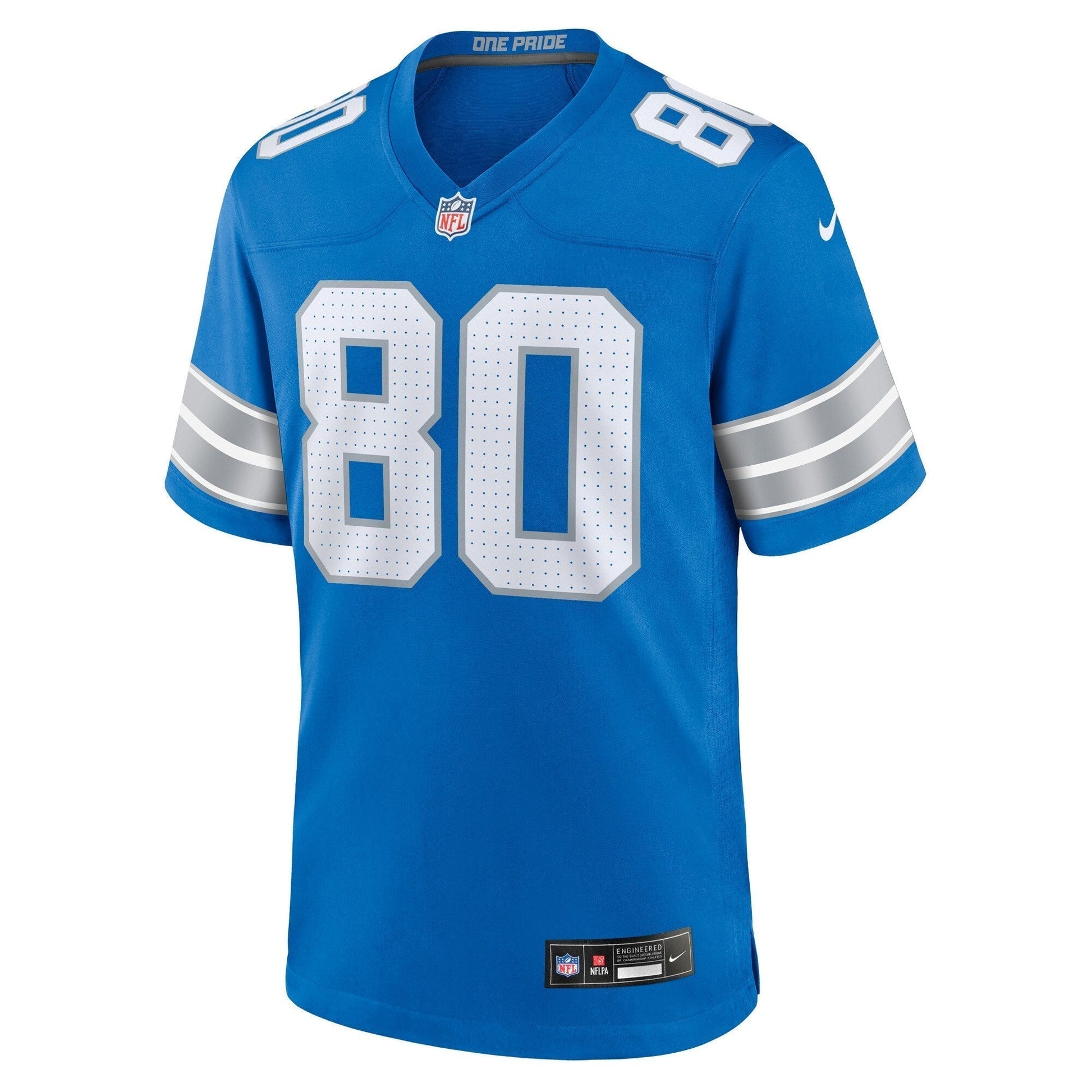 Jalon Calhoun Detroit Lions Nike Game Jersey - Blue football jersey product view 2