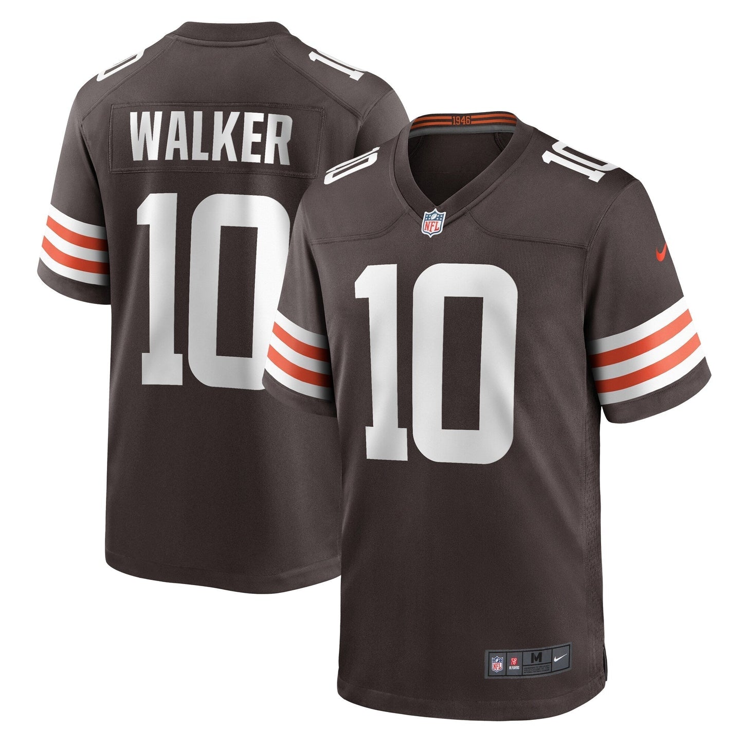 Phillip Walker Cleveland Browns Nike Team Game Jersey - Brown football jersey product view 1
