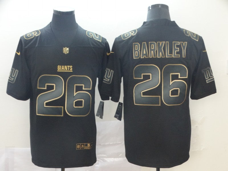 Men's New York Giants Saquon Barkley #26 Black Player Game Jersey1 football jersey product view 1
